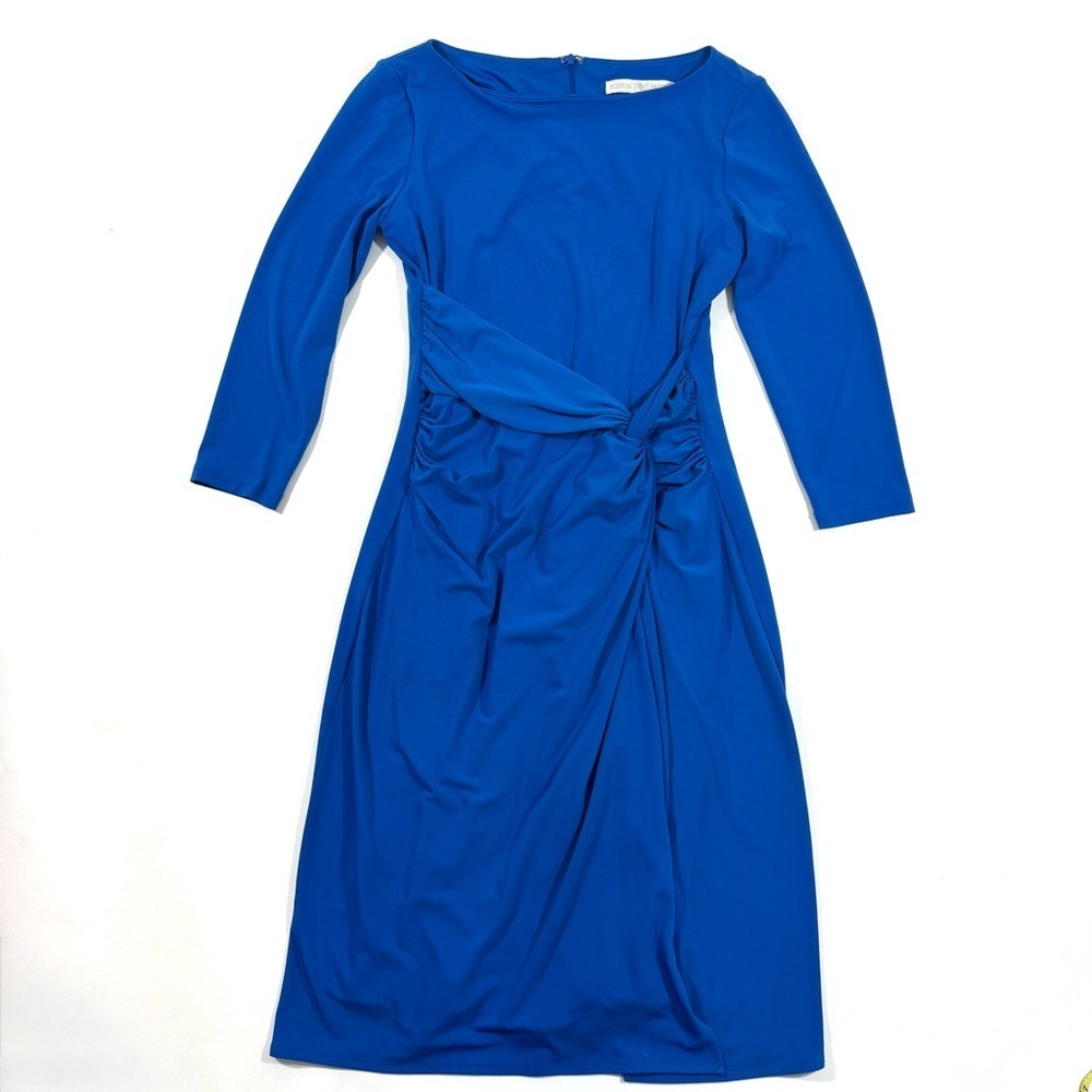 Boston Proper Side Knot Dress Royal Blue Size 4 Career
